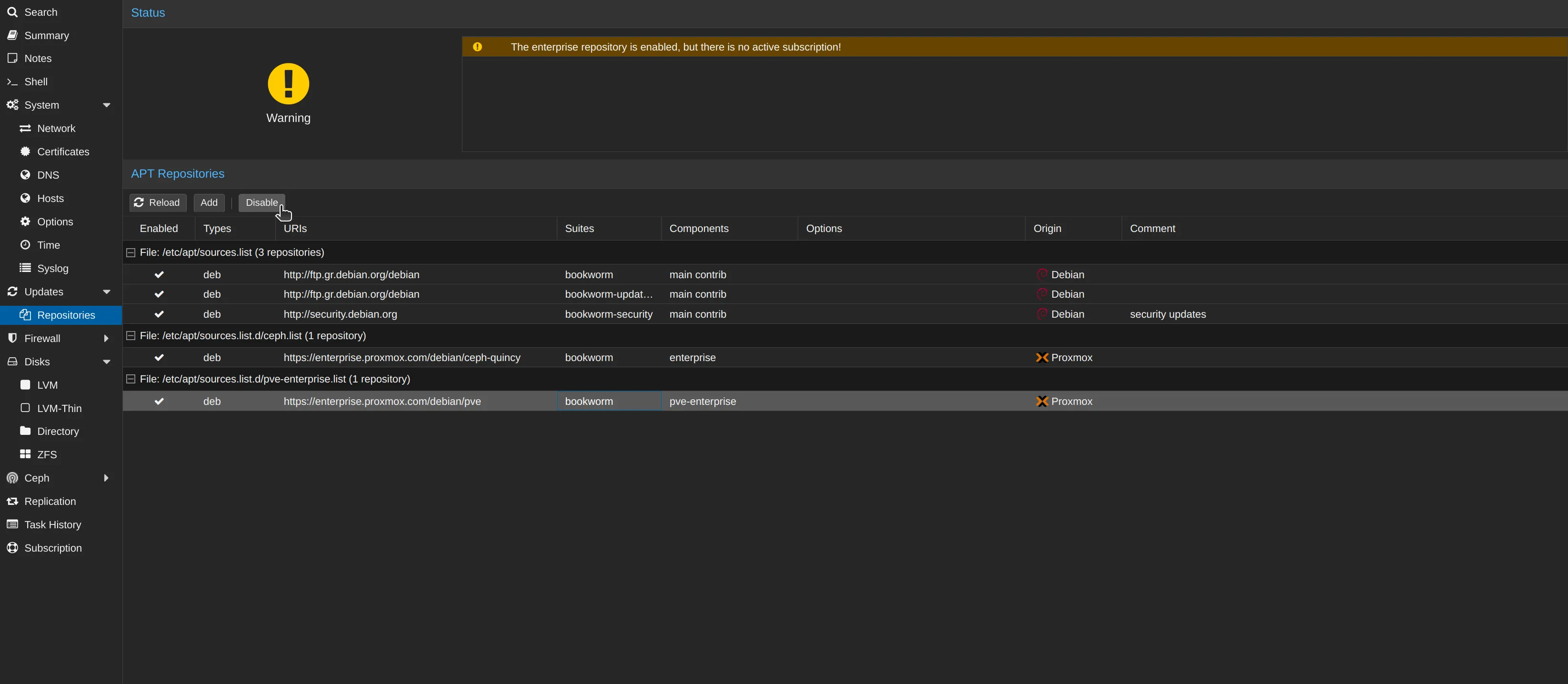 remove-enterprise-repo