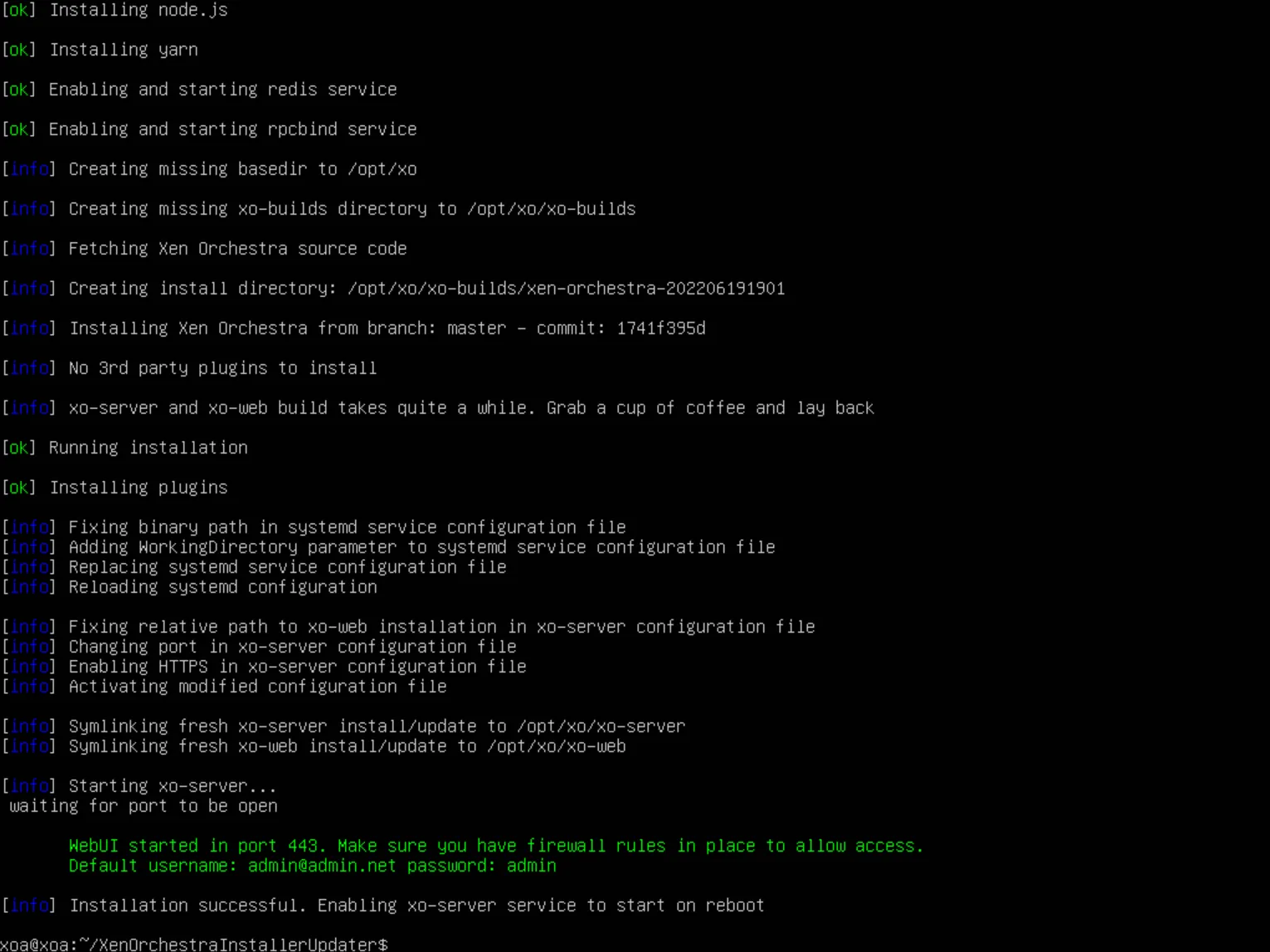 xoa-finishing-install