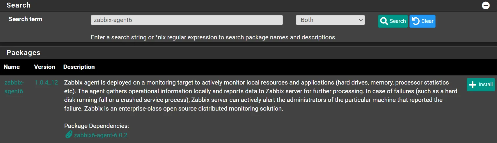 zabbix-install